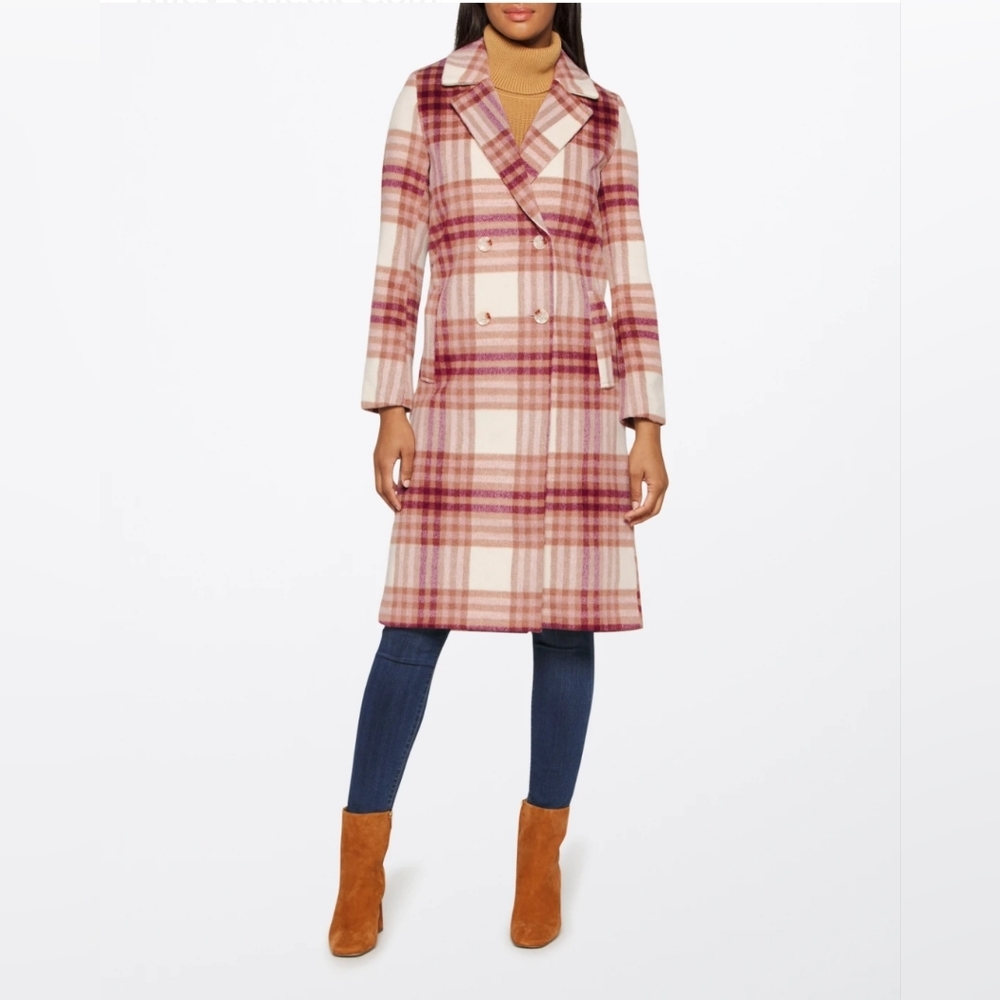 MinkPink Riley Check Coat